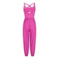 thumbnail image 3 of aidice Athletic Jumpsuits for Women Summer U Neck Sleeveless Keyhole Crisscross Backless Jogger Rompers, 3 of 4