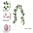 thumbnail image 3 of JLFNYA Easter Garland, Easter Garland for Mantle,70.8" Simulation Rattan Easter Eggs Rattan Home Decor Window Decoration Simulation Green Plants, 3 of 8