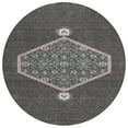 thumbnail image 2 of Addison Rugs Chantille Indoor/Outdoor Traditional Vintage Charcoal Washable Round Rug, 8' x 8', 2 of 6