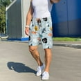 thumbnail image 6 of Disketp Elephant Tree for Men's Soft Sleep Pajama Shorts Lightweight Lounge Pant Sleep Pj with Elastic Waistband and Pockets-Medium, 6 of 6