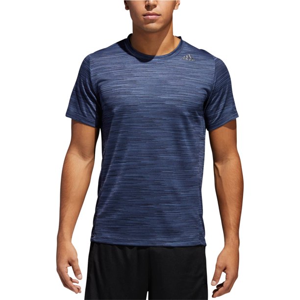 adidas ClimaLite - Camiseta básica para hombre, color azul, pequeña Adidas Camiseta básica