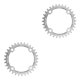 thumbnail image 4 of Yuarrent Juego de bielas, disco de dientes ancho 104BCD 32T, pernos para bicicletas de montaña, juego de cadenas de aluminio hexagonal de plata y 34T 2Conjunto, 4 of 6