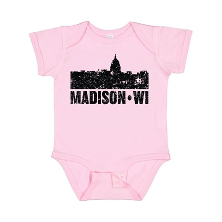 

Inktastic Madison Skyline Grunge Gift Baby Boy or Baby Girl Bodysuit