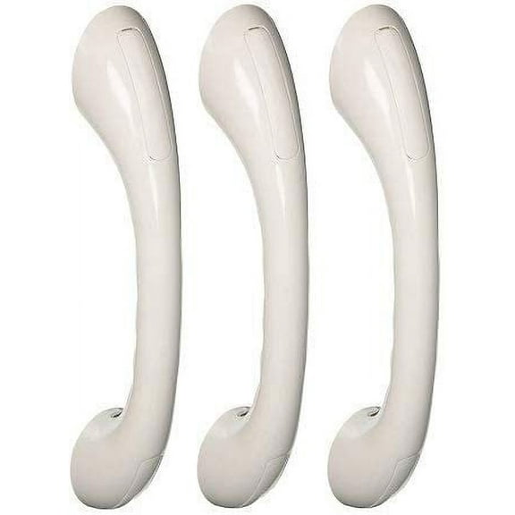 Moen LR2250DW 9-Inch Home Care Designer Hand Grip, Glacier White 3-Pack