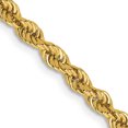thumbnail image 3 of 10k 3mm Regular Rope Chain, 3 of 11
