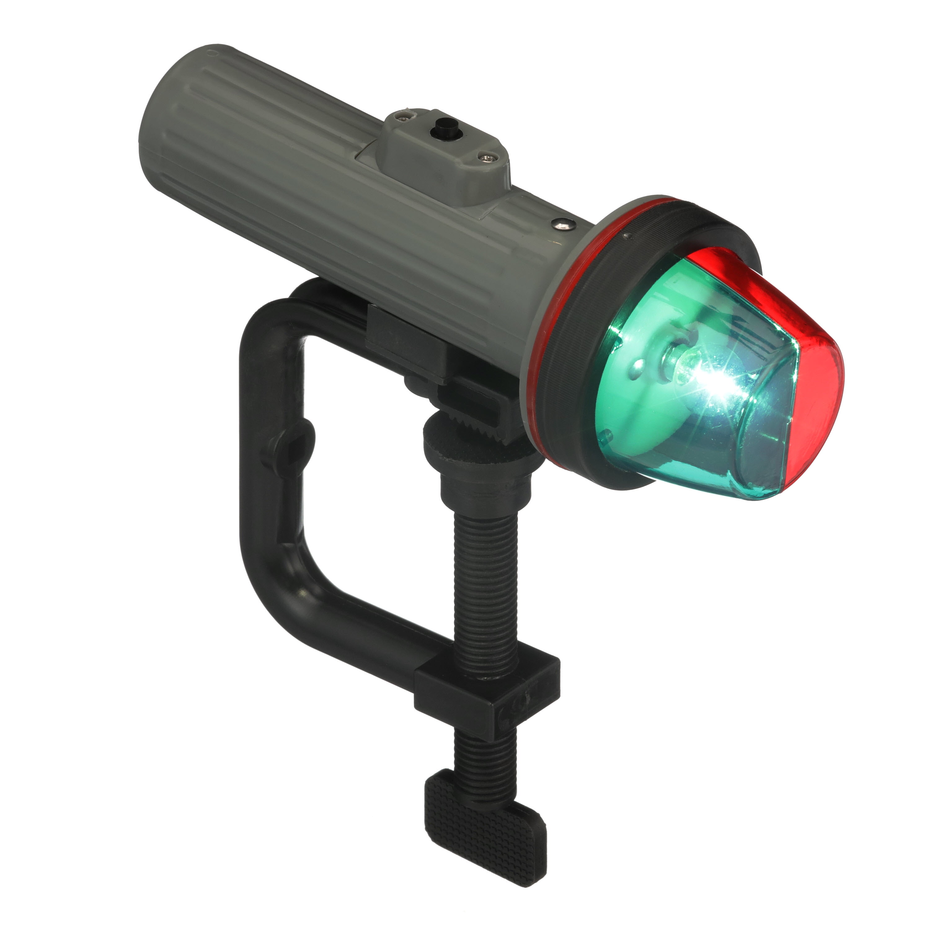 Seachoice 06121 BiColor Portable BatteryOperated Boat Navigation Bow Light, Horizontal Clamp