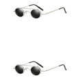 thumbnail image 1 of ZheElen Punk Rock Fashion-Proof pour Hommes et Femmes Lunettes de Protection Rondes UV400 C2 2Set, 1 of 6