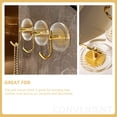thumbnail image 4 of OULII Stick on Hooks Golden PP Material Practical Hook for Household Users 1Pack, 4 of 5