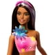 thumbnail image 5 of Muñeca de juguete Barbie con forma de sirena mágica con flores florecientes, 5 of 6
