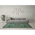 thumbnail image 3 of Ahgly Company Indoor Rectangle Oriental Light Blue Modern Area Rugs, 2' x 3', 3 of 4