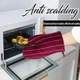 thumbnail image 5 of TEXIJUSO 4Pcs Oven Mitts and Pot Holders, Heat Resistant Oven Mitts Set with Pothholder,Heat Resistant Microwave Gloves Safe for Baking,Cooking, BBQ (Red), 5 of 14