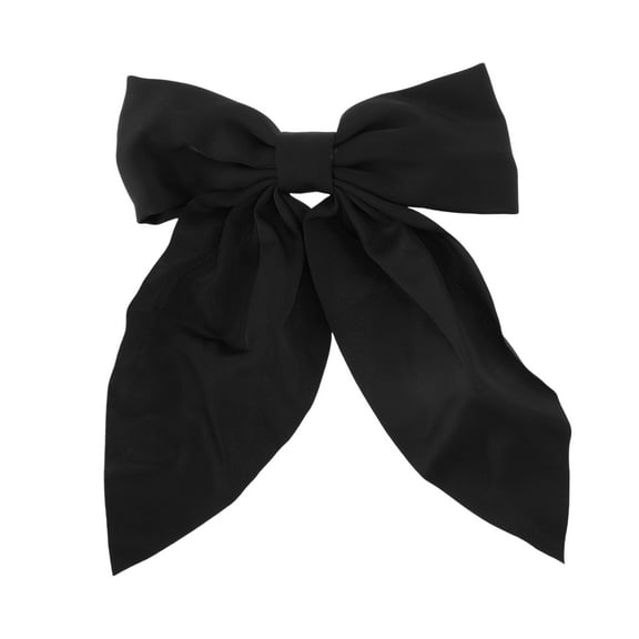 Unique Bargains 1 Pc Christmas Hair Clips Bow Hairdo Clip for Christmas 7.48"x5.51" Black