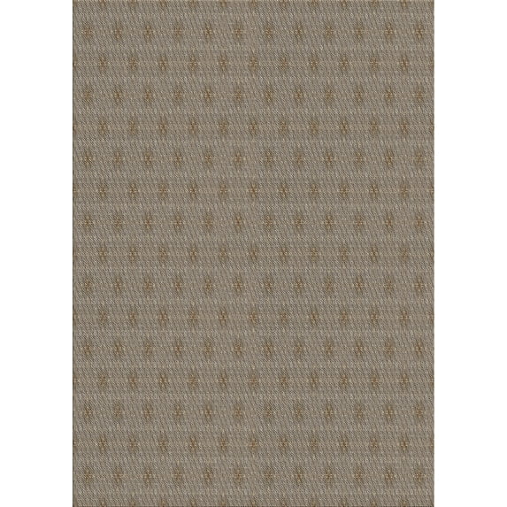 Ahgly Company Indoor Rectangle Patterned Light French Beige Brown Novelty Area Rugs, 7' x 9'