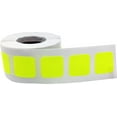 thumbnail image 3 of Fluorescent Yellow Stickers | 0.75" Inch Square | 500 Pack, 3 of 4