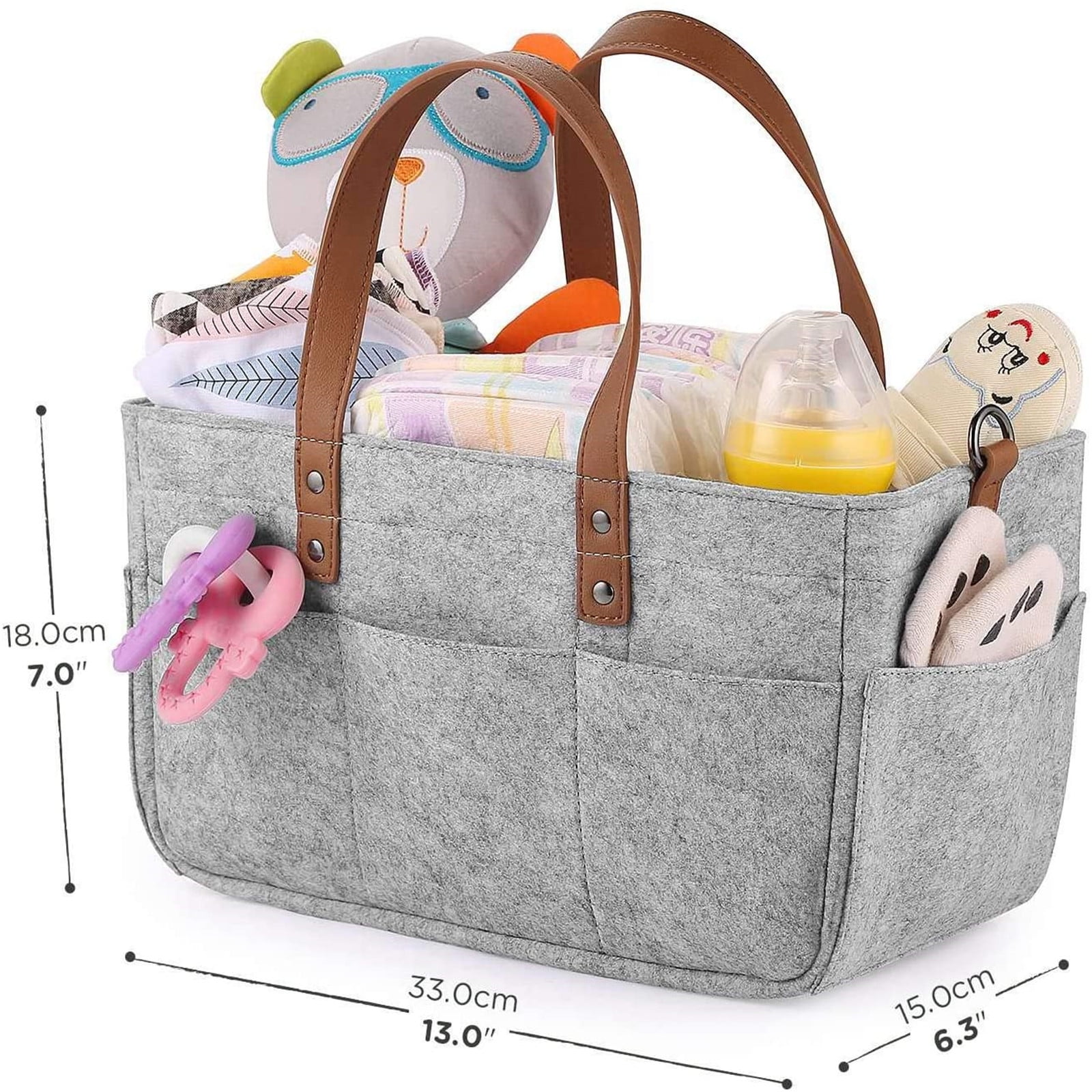 Yoziaaoa 4 pcs Multifunctional Organizer Tote, Foldable Design with Adjustable Compartments, Large Capacity Portable Bag for Home and Travel