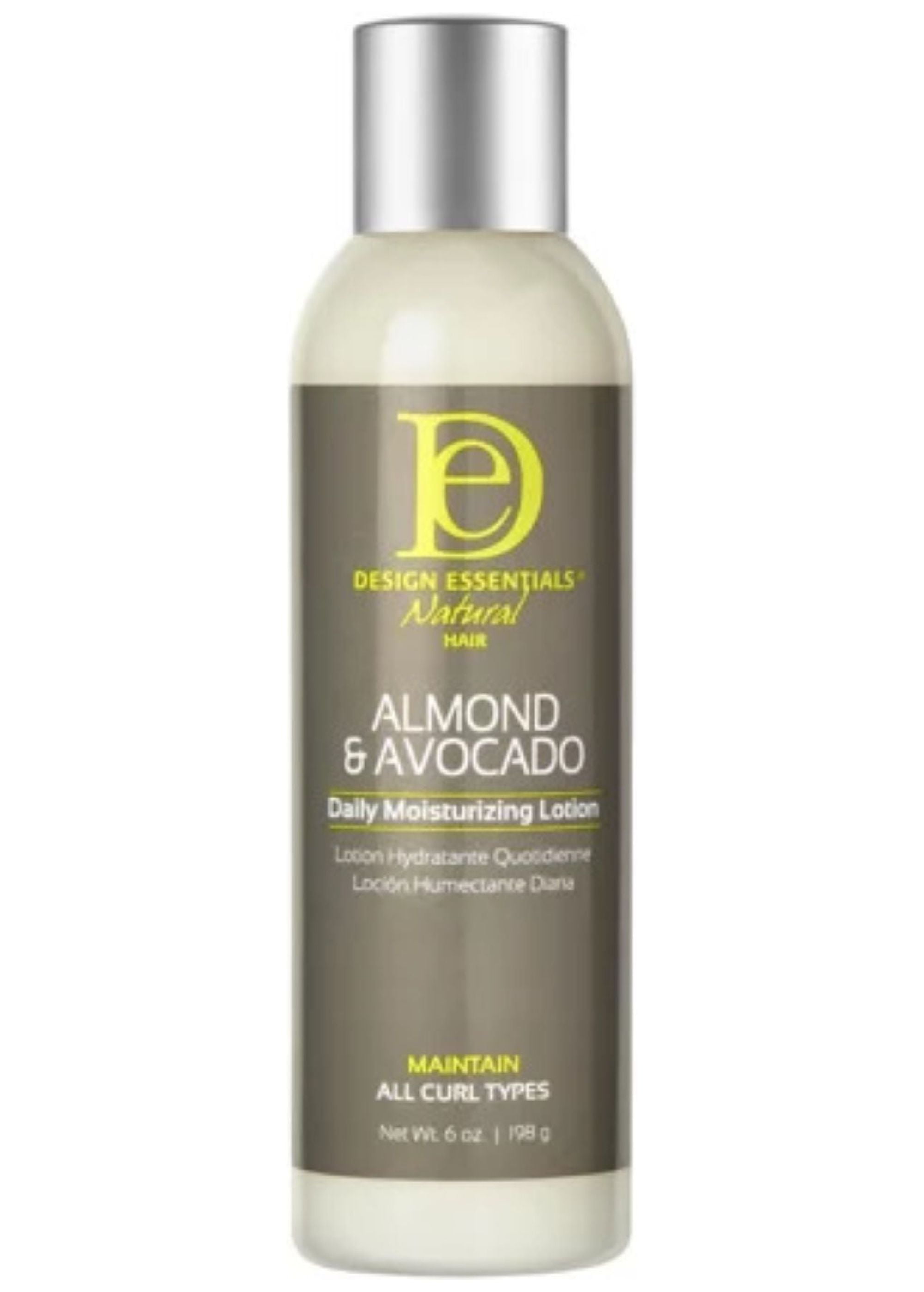 (3 pack) Design Essentials Almond Avocado Daily Moisture Lotion 6 oz. Curly Hair