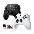 thumbnail image 1 of Microsoft Xbox Black Controller, White Controller, Rechargeable Batteries, More, 1 of 6