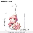 thumbnail image 2 of Cute Christmas Snowman Dangle Hook Earrings for Women Festive Holiday Jewelry for Party and Seasonal Celebrations, 2 of 2