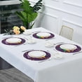 thumbnail image 5 of SKYSONIC Mardi Gras Round Placemats for Dining Table Non-Slip Heat-Resistant Polyester Table Mats 4 pack Washable Table Mats for Kitchen Dining Table Decoration, 5 of 5