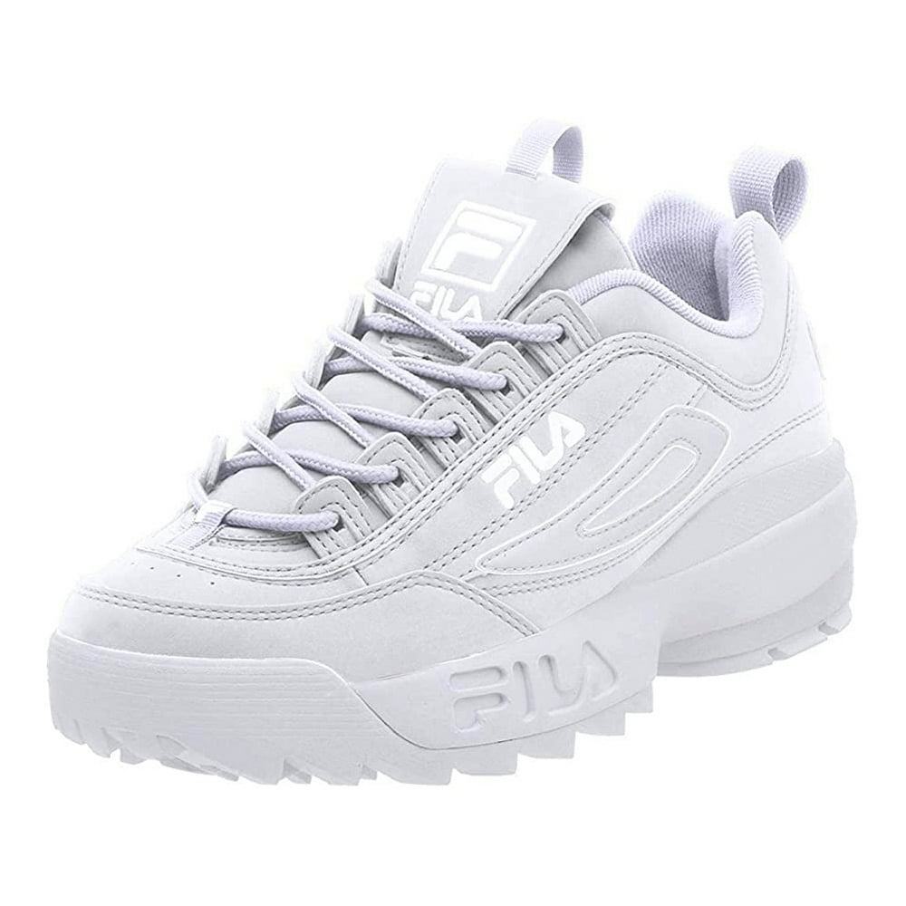 FILA - FILA MEN DISRUPTOR 2 LEA/SYN WHITE/WHITE/WHITE SIZE 6.5 ...