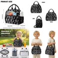 thumbnail image 5 of Xoenoiee Music Note Print Backpack with Lunch Bags and Pencil Case Set of 3 Elementary School Bags Bookbag for Kids Girls Teens Large Capacity Bagpack Rucksack Travel Outdoor Daypack, 5 of 6