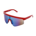 thumbnail image 2 of Foster Grant Cali Blue Trend Men's Shield Sunglasses, Red, 2 of 3
