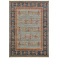 thumbnail image 1 of Unique Loom Fars Natural Hues Rug 7' x 10' Rectangle Light Blue/Navy Blue, 1 of 1