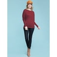 thumbnail image 4 of Made by Johnny Women's Batwing Long Sleeve Top XL WINE, 4 of 6