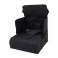 thumbnail image 2 of Arnés De Viaje Para Bebé, Asiento Elevador, Antideslizante, Portátil, Trona De Viaje, Cojín Creciente Para Silla De Cocina, Mesa De Comedor, Color Negro, 2 of 7