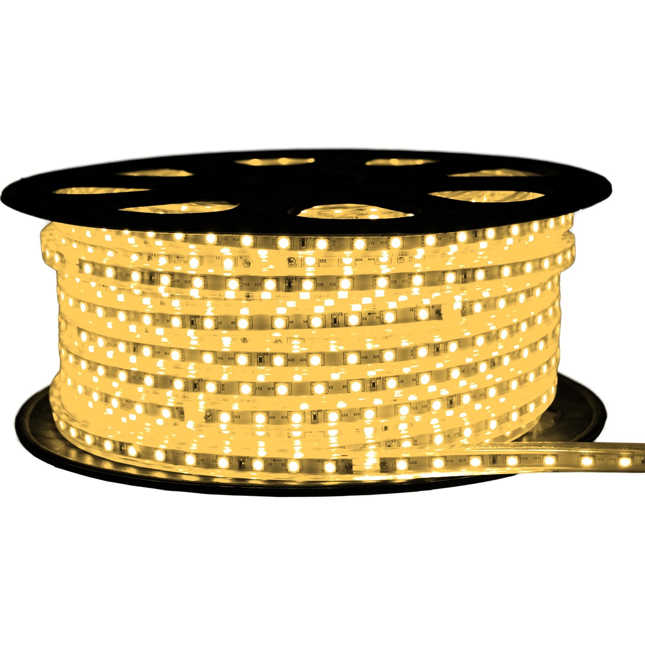 Warm White LED Strip Light 120 Volt Standard Output (SMD 3528) 148 Feet Warm White LED Strip Light 120 Volt Standard Output (SMD 3528) 148 Feet