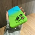 thumbnail image 3 of Magnetic iPhone 13 Pro Case [Compatible with MagSafe], Cute Gradient Color Case for Women & Men, Soft TPU Shockproof with Camera Lens Protector Case for iPhone 13 Pro-Green Blue, 3 of 14