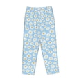 thumbnail image 4 of Xecao Floral Daisy Women's Straight Lounge Pajama Pants: The Epitome of Relaxed Sleepwear, 4 of 9