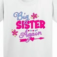 thumbnail image 4 of Inktastic Big Sister Again with Flowers and Arrow Youth T-Shirt, 4 of 5