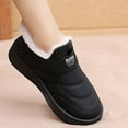 thumbnail image 6 of Winter Snow Boots for Women Warm Cotton Ankle Booties Comfortable Slip on Waterproof Outdoor Short Shoes Black Size 6.5, 6 of 9