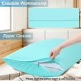 thumbnail image 5 of PiccoCasa Zippered Body Pillow Cover Egyptian Cotton Pillowcases, King Cyan, 5 of 7