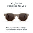 thumbnail image 3 of Meta Glasses, Nova Standard AI Glasses, Sandstone, Chocolate Lenses, 3 of 9