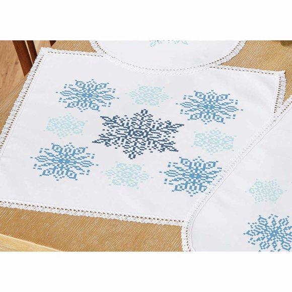 Stamped Cross Stitch Tablecloths