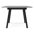thumbnail image 4 of Amisco Faber Thermo Fused Laminate Wood and Metal Dining Table in Black/Gray, 4 of 7