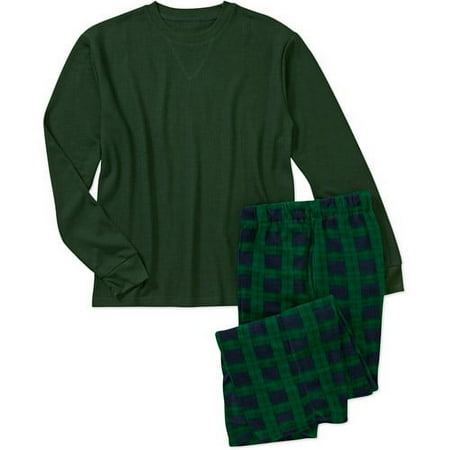 Big Men's Long Sleeve V-neck Thermal And