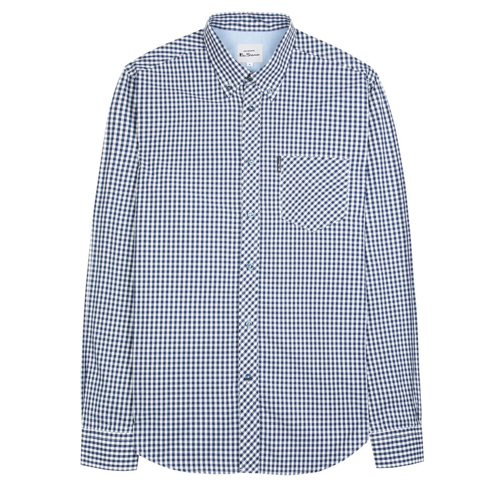 Ben Sherman Signature Long Sleeve Mod Fit Gingham Shirt
