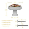 thumbnail image 5 of Mushroom Fluorescent Drawer Pulls with Screws: Round 4-Pack Glow-in-the-Dark Knobs for Kitchen Cabinets, Wardrobes, Dressers - Stylish Kitchen Hardware and Drawer Decor, 5 of 6