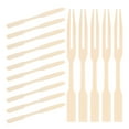 thumbnail image 5 of Masteelf 200PCS Mini Bamboo Forks for Appetizers Fruit Picks Party Fruits Charcuterie Food Accessories, 5 of 8