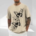 thumbnail image 4 of Camisetas de Manga Larga para Hombre de Algodón, Impresión Cuello Redondo Moda Casual Camisetas de Manga Corta para Diario Y Casual, 4 of 5