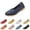 Dark Blue, variant on Womens Orthopedic Loafers in Breathable Leather Comfortable Hollow Soft Flats Sandals Summer Casual Slip-On Shoes
