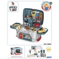 thumbnail image 4 of Bwiyojiz Educational Toys Family Set Puzzle Cooking Kitchen Dressing Table Toolbox Medicals Box Simulation Toy, Gifts for Friend, Blue, 4 of 5