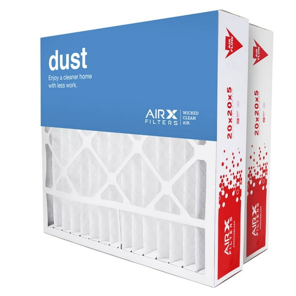 AIRx Filters 20x20x5 MERV 8 HVAC AC Furnace Air Filter Replacement for Honeywell FC100A1011 FC200E1011 CF200A1024, Dust 2-Pack, Made in the USA