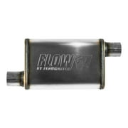 Flowmaster 71236 FlowFX Muffler 2.5 Offset Inlet Offset Outlet - Moderate Sound 409 Stainless Steel