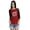 Maroon & Black, variant on Raglan Tshirt Sarcasm Dear Karma I Have A List Of People You Have Missed. Graphic Top For Women