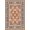 Blue, Pattern 2, variant on ODIKA 8'x10' Clay Stone Geometric Medallion Pattern Washable Area Rug Contemporary Abstract Motif with Intricate Border for Living Room, Under Sectional, Family , Durable, Non-Slip