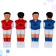 thumbnail image 5 of RomaMX 4 piezas Rod Soccer Foosball Table Football Hombre Jugador de fútbol Piezas de repuesto para fútbol de mesa de 1,4 M (rojo + azul), 5 of 7